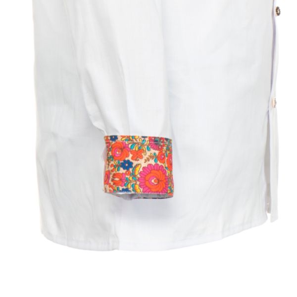 Overhemd lederhosen Wit Premium