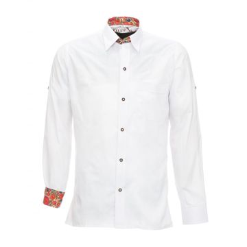 Overhemd lederhosen Wit Premium